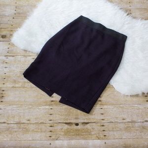 EUC Express Elastic Waist Deep Purple Skirt SZ 2